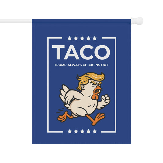 Trump TACO Chicken Flag